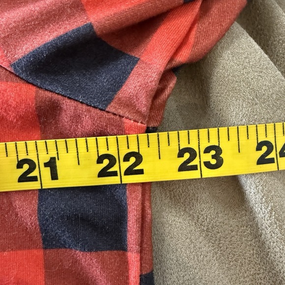 Ekouaer Pajama Set Women XL Gray Stretch Oversize Christmas Red Black Pjs - Picture 5 of 7